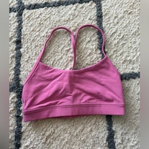 Lululemon Adjustable Flow Y Bra. Size 4. Color: Pink Blossom
